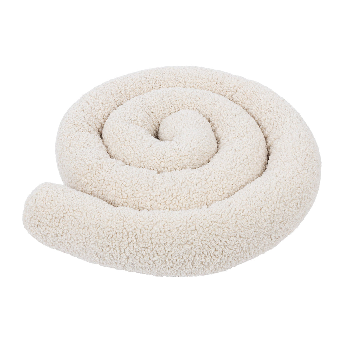 MeowBaby Bed Bumper Bearly, 1.5 m - beige/cream