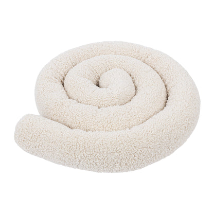 MeowBaby Bed Bumper Bearly, 1.5 m - beige/cream