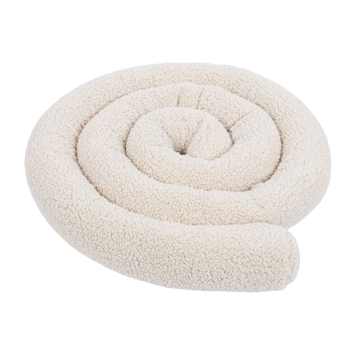 MeowBaby Bed Bumper Bearly, 1.5 m - beige/cream
