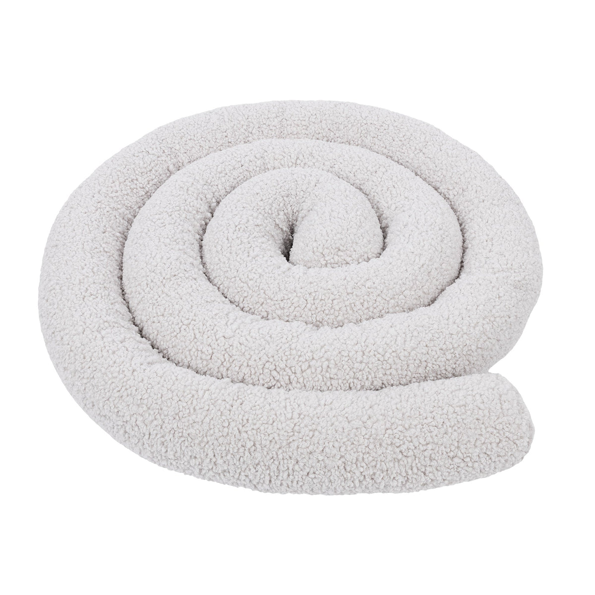 MeowBaby Bed Bumper Bearly, 1.5 m - beige/cream