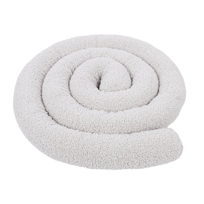MeowBaby Bed Bumper Bearly, 1.5 m - beige/cream