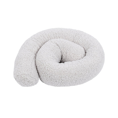 MeowBaby Bed Bumper Bearly, 1.5 m - beige/cream