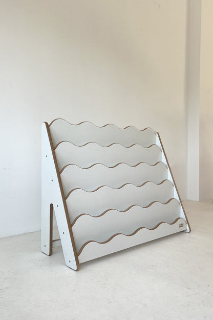 BabyWood Montessori Bookcase WAVE M - Natural