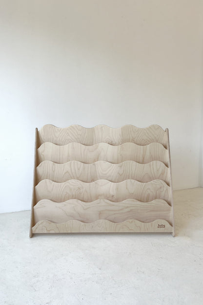 BabyWood Montessori Bookcase WAVE M - Natural