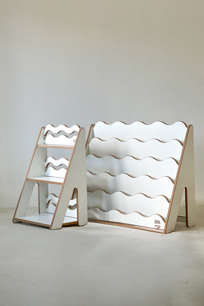 BabyWood Montessori Bookcase WAVE M - Natural