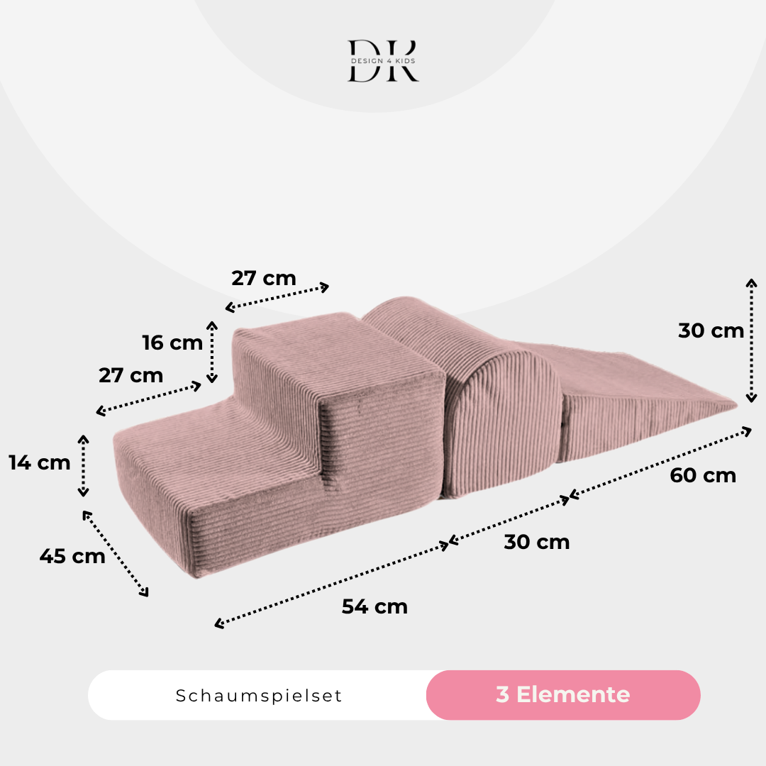 Design4Kids Schaumspielset Jewel Cord mit 3 Elementen