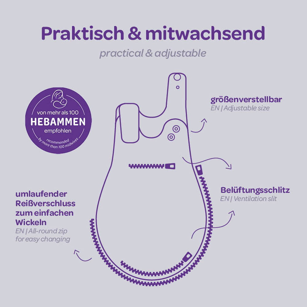 TRÄUMELAND Ganzjahres-Babyschlafsack - Dschungel