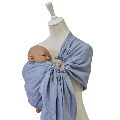 Storchenwiege Hänschenklein RingSling Leinen – Kristallklar