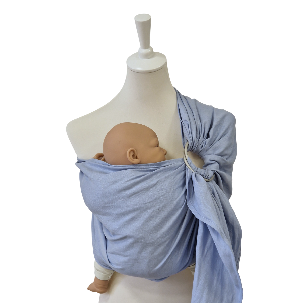 Storchenwiege Hänschenklein RingSling Leinen – Kristallklar