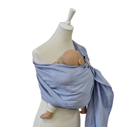 Storchenwiege Hänschenklein RingSling Leinen – Kristallklar