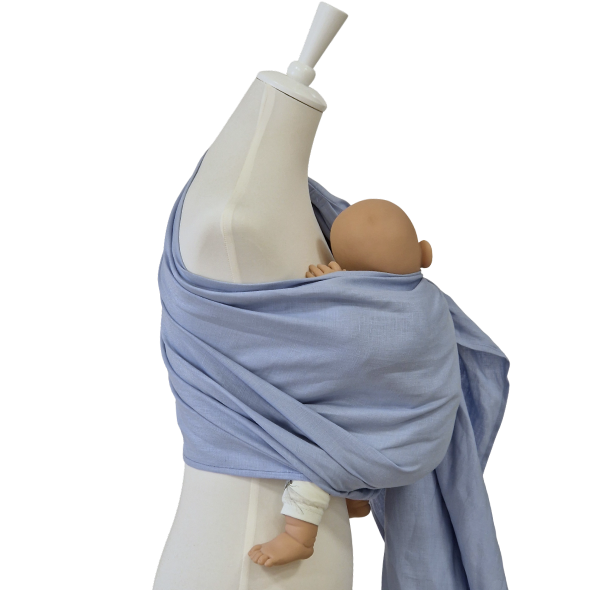 Storchenwiege Hänschenklein RingSling Leinen – Kristallklar