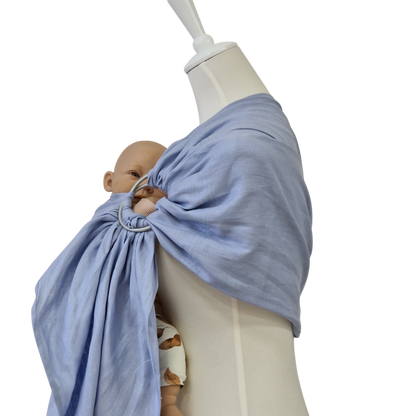 Storchenwiege Hänschenklein RingSling Leinen – Kristallklar