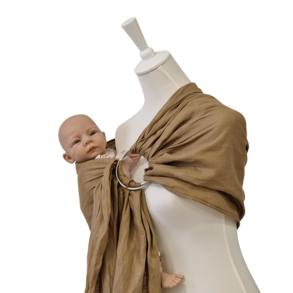 Storchenwiege Hänschenklein RingSling Leinen – Strohgold