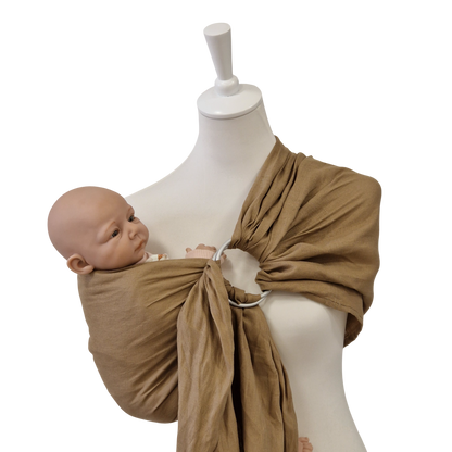 Storchenwiege Hänschenklein RingSling Leinen – Strohgold