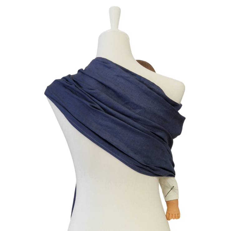 Storchenwiege Hänschenklein RingSling Leinen – Indigo