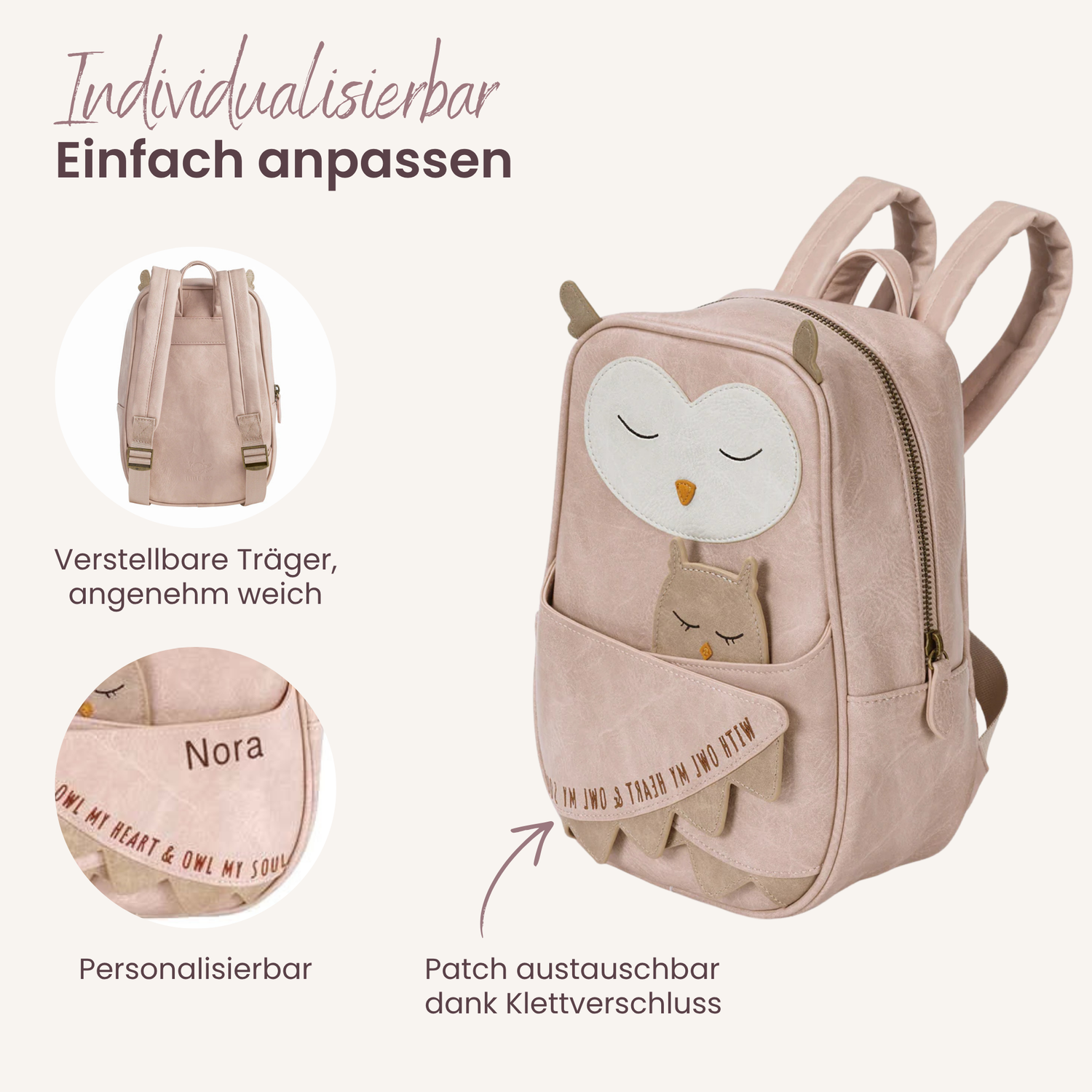 Little Who großer Kinderrucksack Eule Isolde