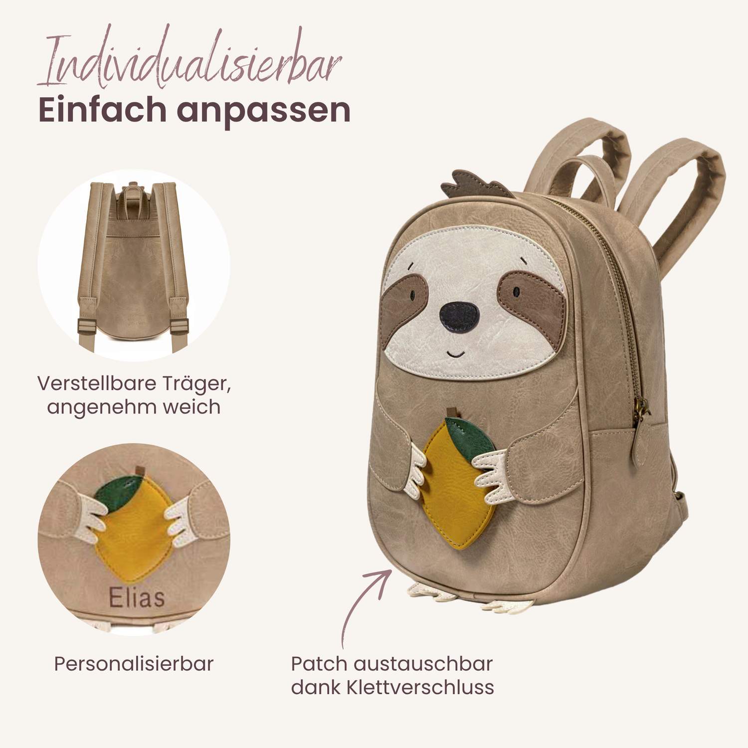 Little Who großer Kinderrucksack Faultier Norbert