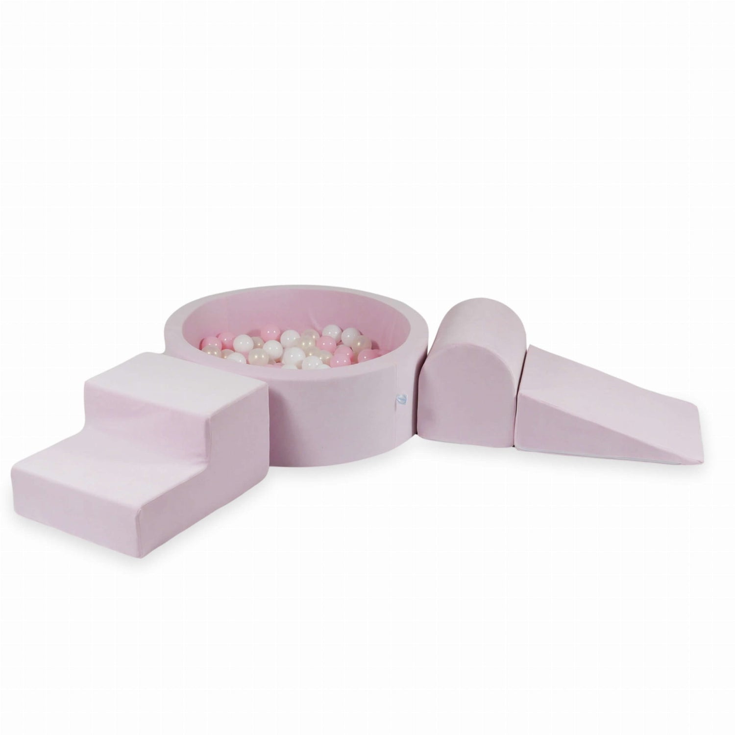 MiMii-Schaumspielset-B-llebad-rund-VELVET-Soft-hellpink-mit-200-B-llen