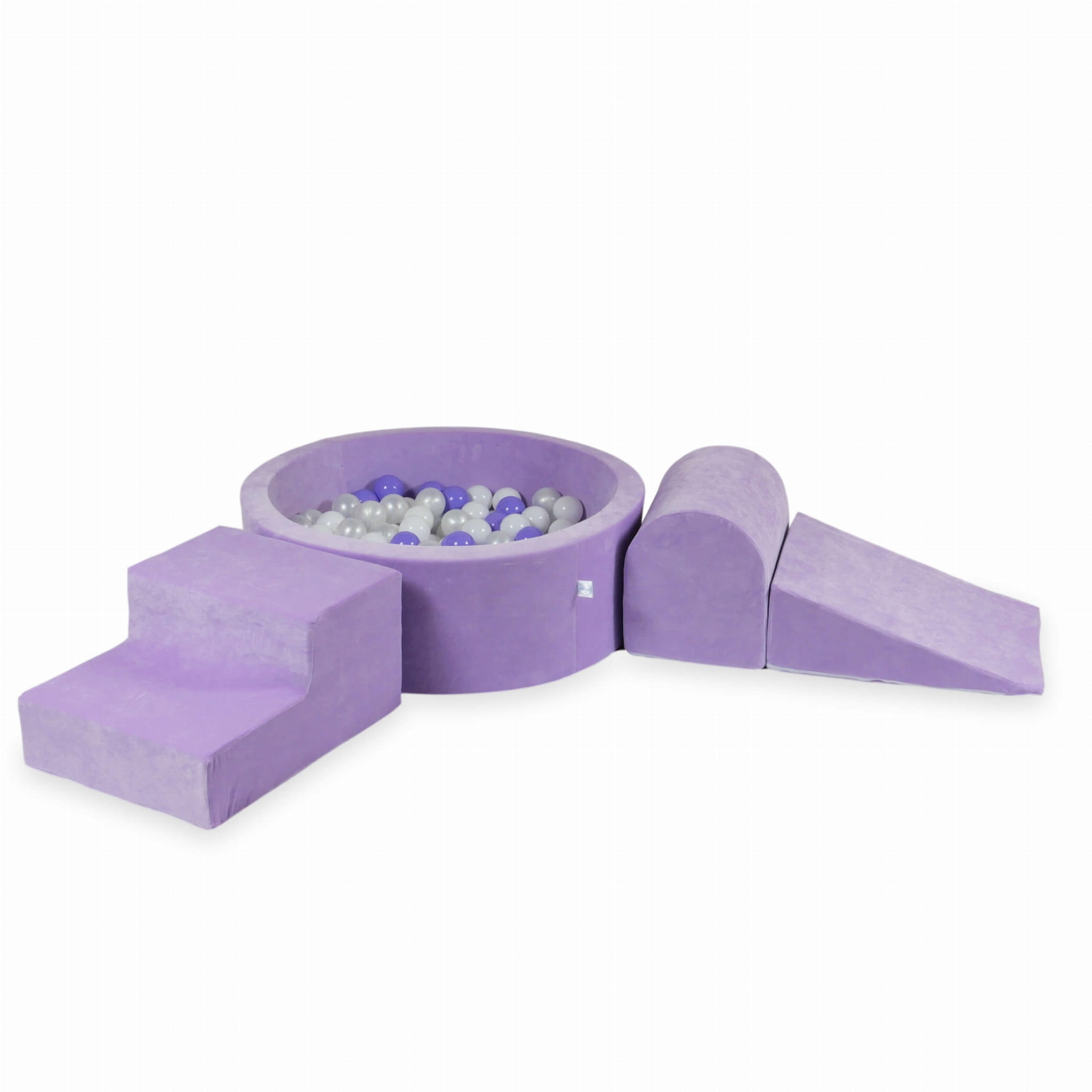 MiMii-Schaumspielset-B-llebad-rund-VELVET-Soft-lila-mit-200-B-llen