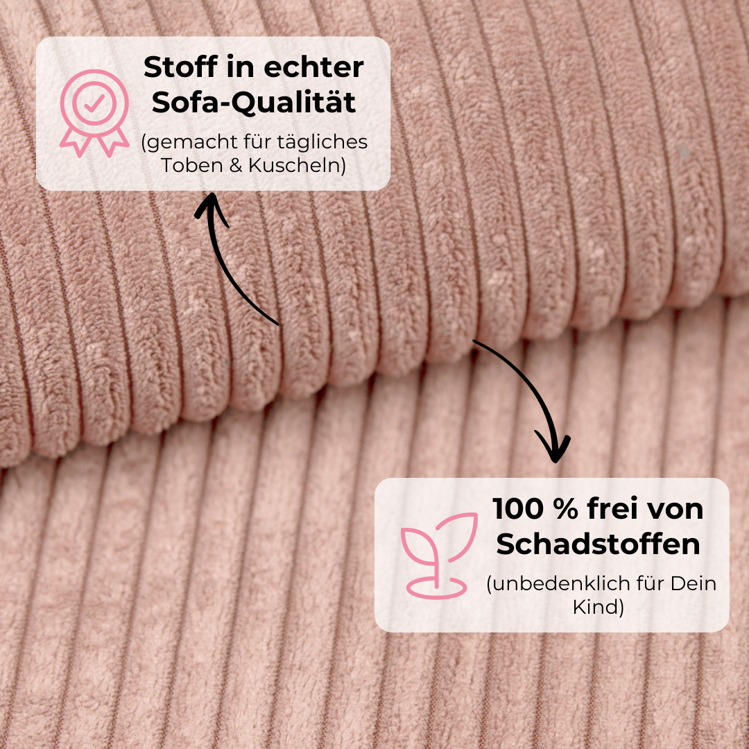 Design4Kids Spielsofa Jewel Cord Puero Smart