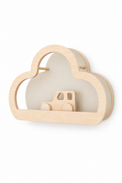 BabyWood Montessori Hanging Shelf WAVE L - Natural