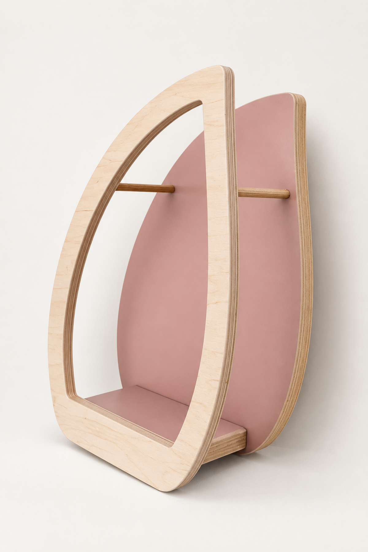 BabyWood Montessori Hanging Shelf WAVE L - Natural