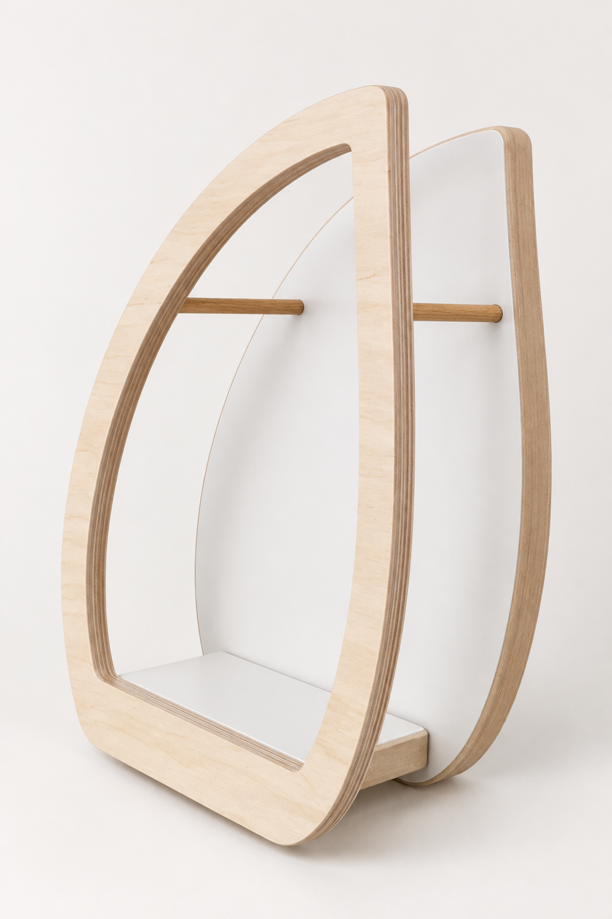 BabyWood Montessori Hanging Shelf WAVE L - Natural