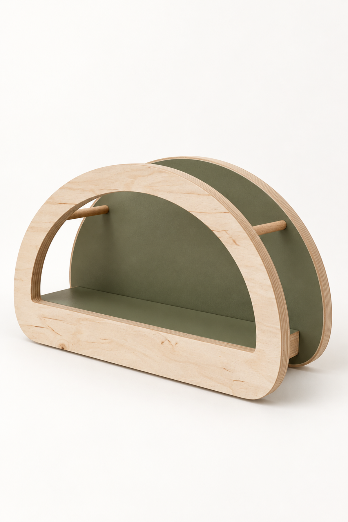 BabyWood Montessori Hanging Shelf WAVE L - Natural