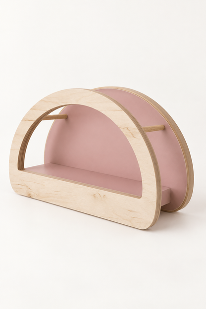 BabyWood Montessori Hanging Shelf WAVE L - Natural