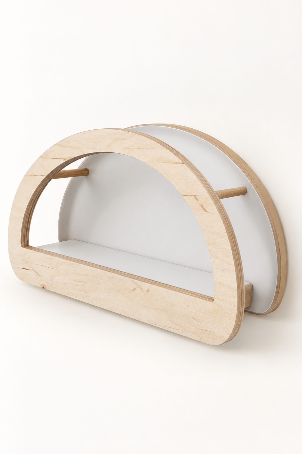 BabyWood Montessori Hanging Shelf WAVE L - Natural