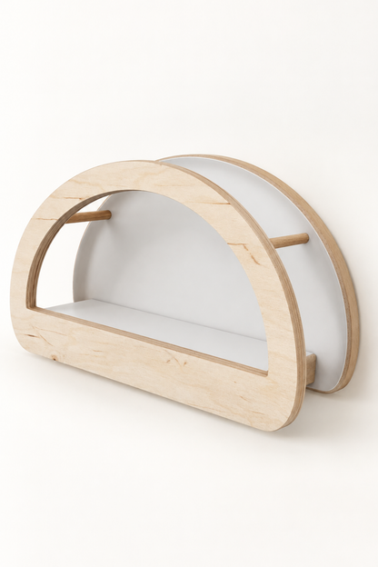 BabyWood Montessori Hanging Shelf WAVE L - Natural