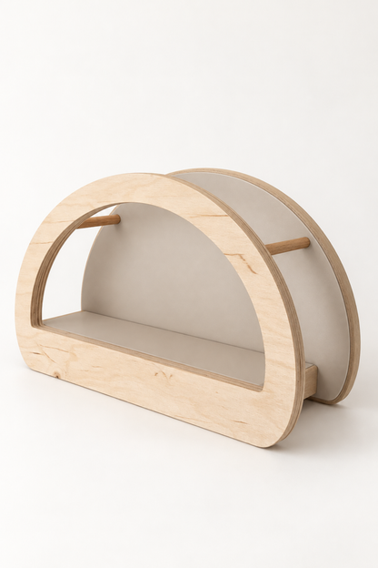 BabyWood Montessori Hanging Shelf WAVE L - Natural