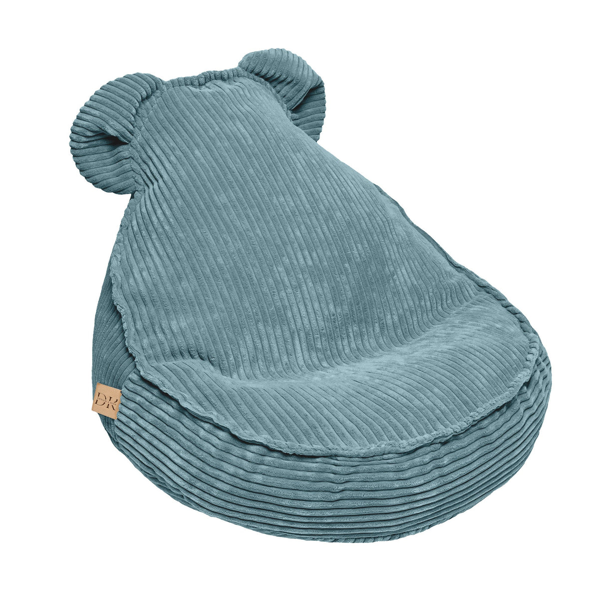 Design4Kids Kindersessel Jewel Cord als Bären-Sitzsack Ocean Blue