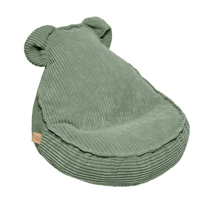 Design4Kids Kindersessel Jewel Cord als Bären-Sitzsack Classic Olive