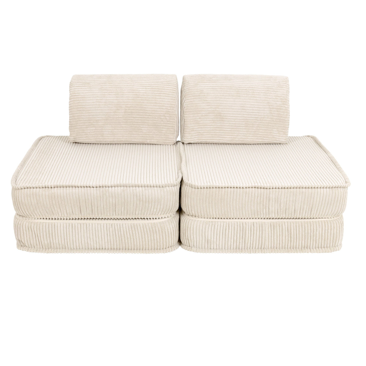 Design4Kids Mini Spielsofa Jewel Cord Basic Almond Beige
