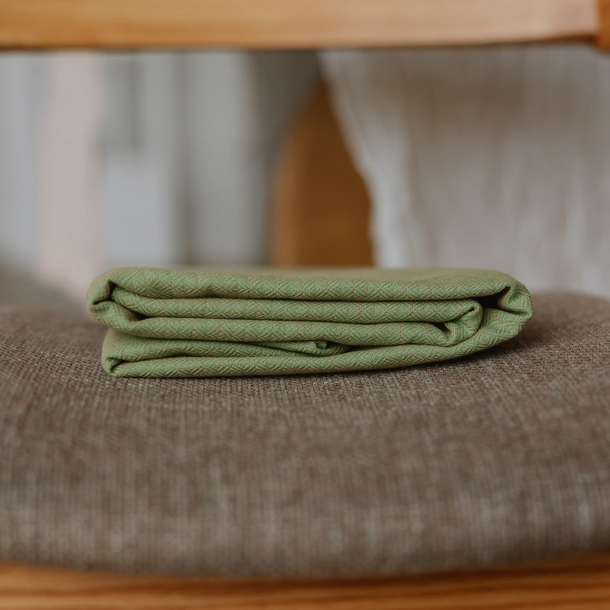 Storchenwiege RingSling Baumwolle – Leo Grün