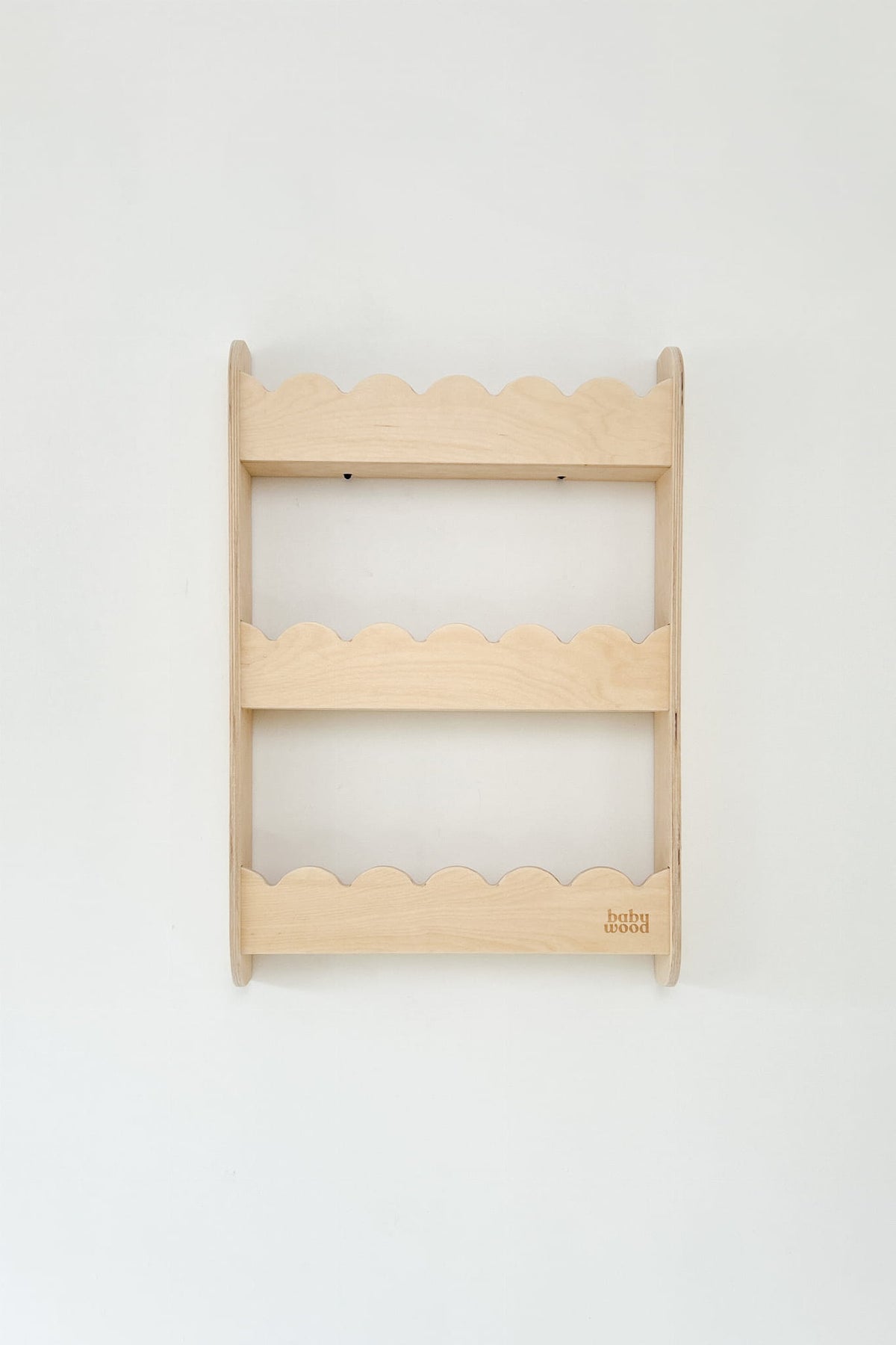 BabyWood Montessori Hanging Shelf WAVE L - Natural