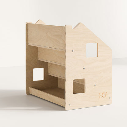 Design4Kids Montessori Bücherregal für Kinder – Natur