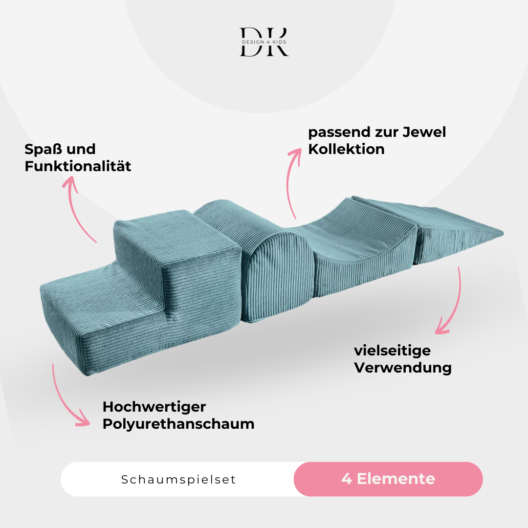 Design4Kids Schaumspielset Jewel Cord mit 4 Elementen