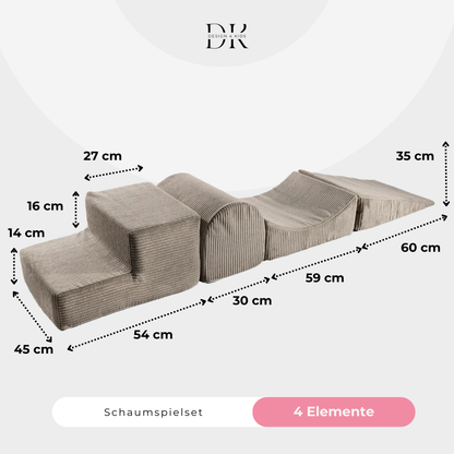 Design4Kids Schaumspielset Jewel Cord mit 4 Elementen