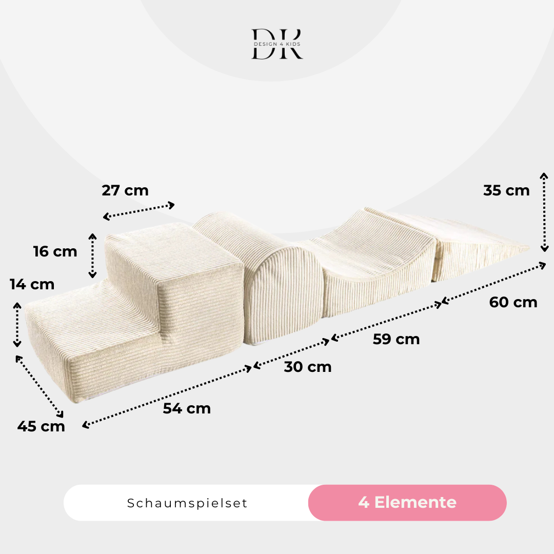 Design4Kids Schaumspielset Jewel Cord mit 4 Elementen