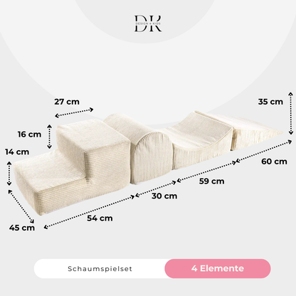 Design4Kids Schaumspielset Jewel Cord mit 4 Elementen