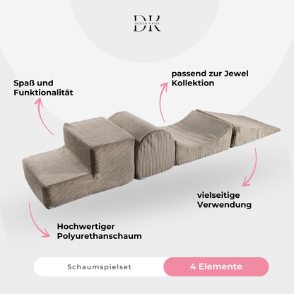Design4Kids Schaumspielset Jewel Cord mit 4 Elementen