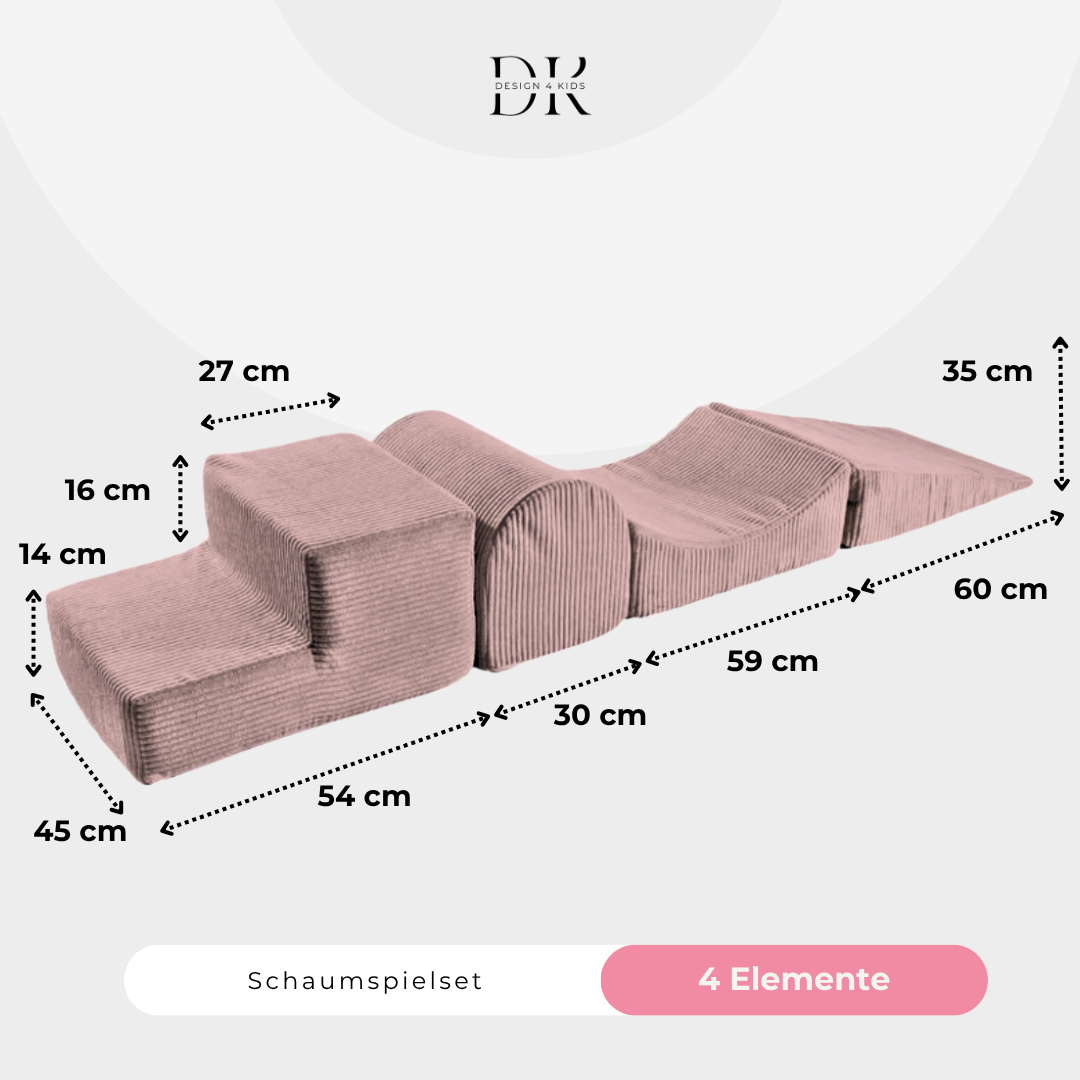 Design4Kids Schaumspielset Jewel Cord mit 4 Elementen