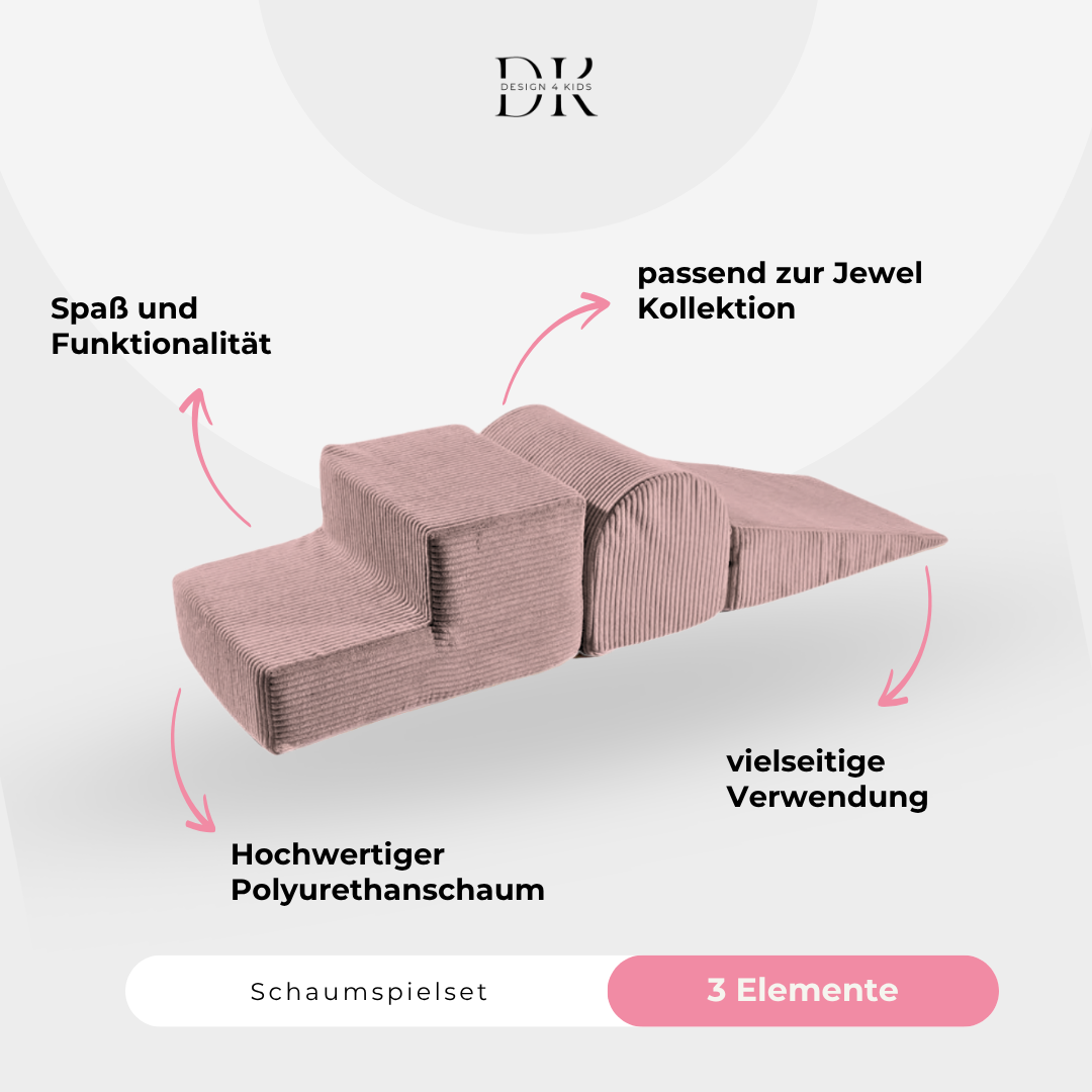 Design4Kids Schaumspielset Jewel Cord mit 3 Elementen