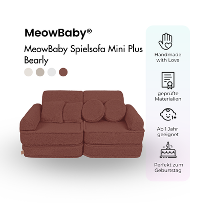MeowBaby Spielsofa Mini Plus Bearly - Soft Teddy Edition