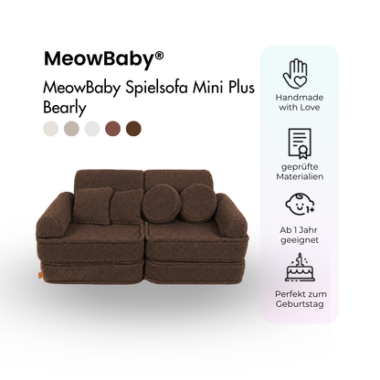 MeowBaby Spielsofa Mini Plus Bearly - Soft Teddy Edition