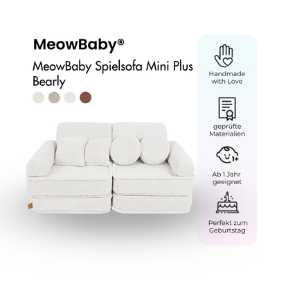 MeowBaby Spielsofa Mini Plus Bearly - Soft Teddy Edition