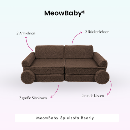 MeowBaby Spielsofa Bearly - Soft Teddy Edition