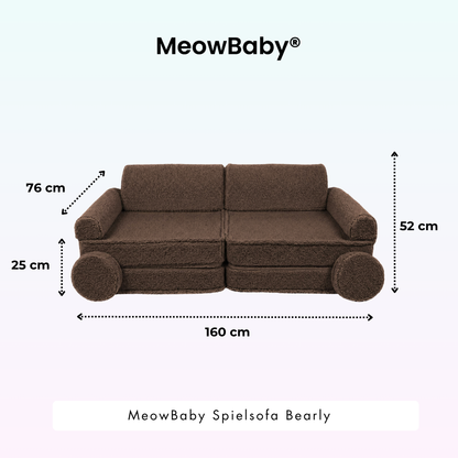 MeowBaby Spielsofa Bearly - Soft Teddy Edition